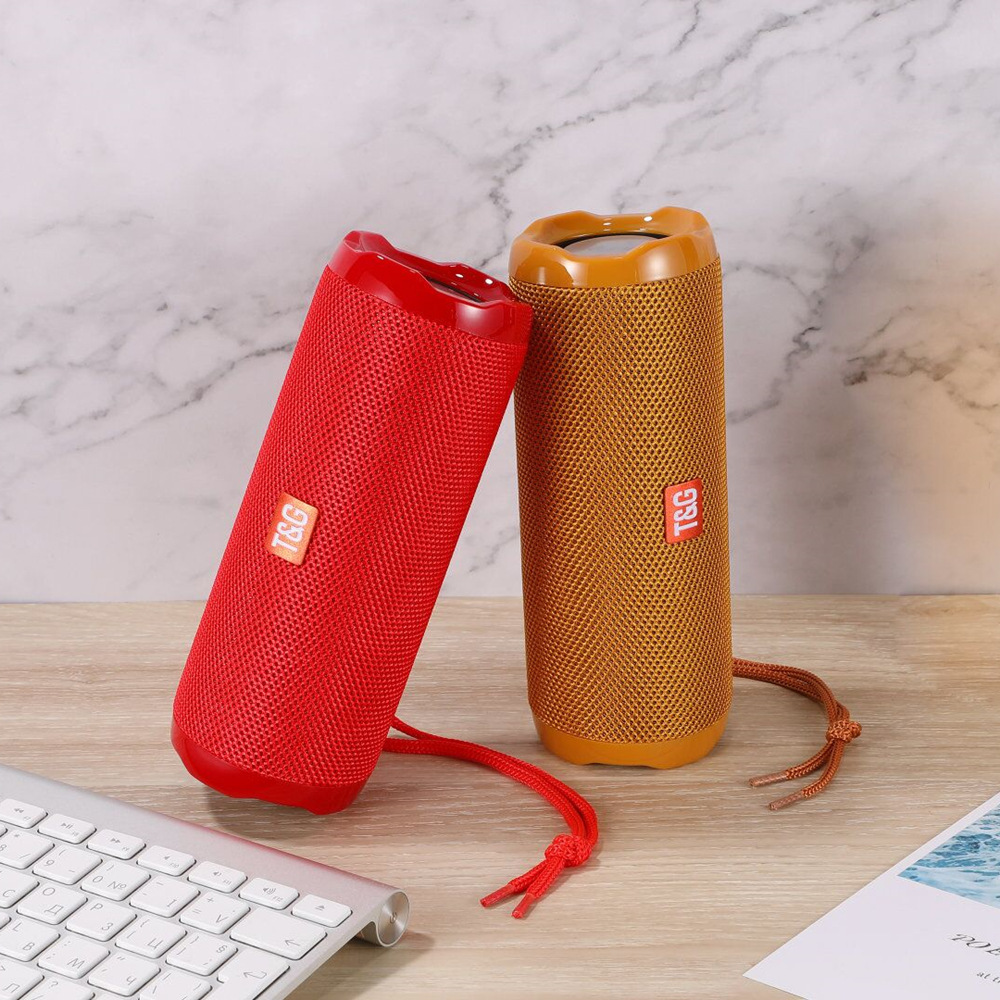Cross-border TG191 wireless bluetooth speakerTWS fabric portable creative plug-in card U disk FM gift audio. 