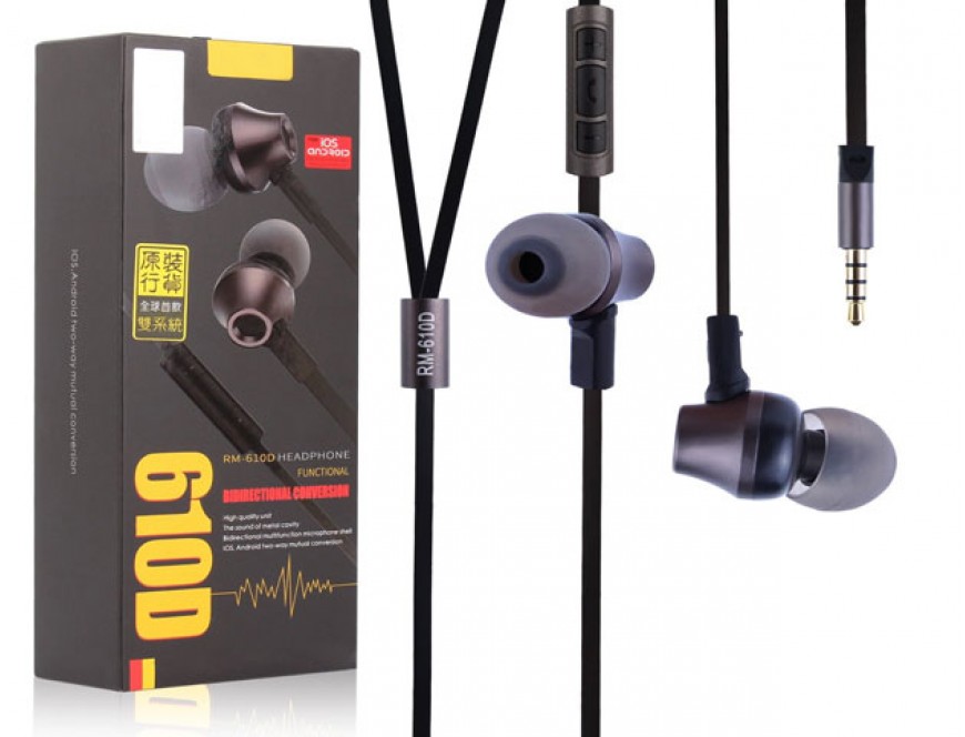 Remax Rm 610D Super Bass Quality In-Ear Headphone ( Intelligent Recognition )-Random Colour - Headphone - Headphone - Headphone - Headphone. 