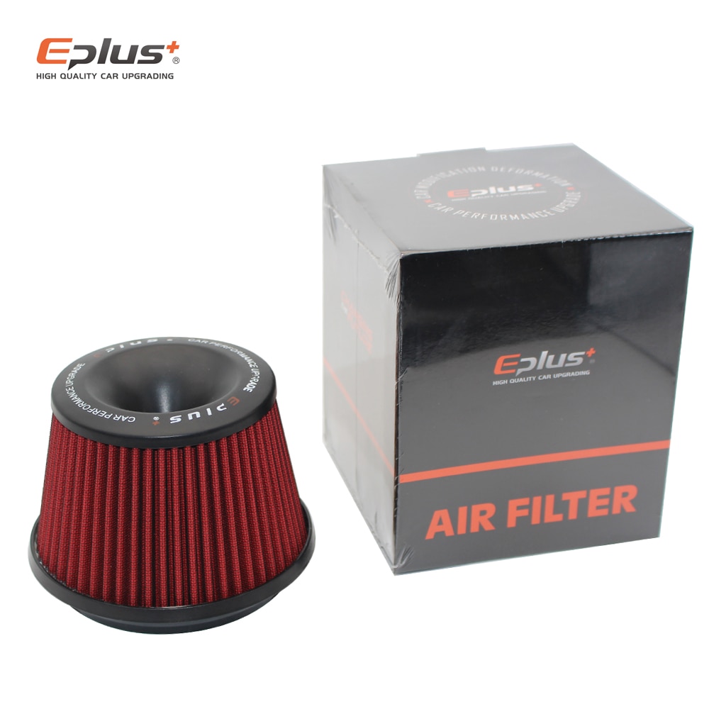 EPLUS Car Filters Air Intake System High Flow Filtre A Air Voiture Universal Connecting Base Red Green 3inch 76mm Automobiles. 