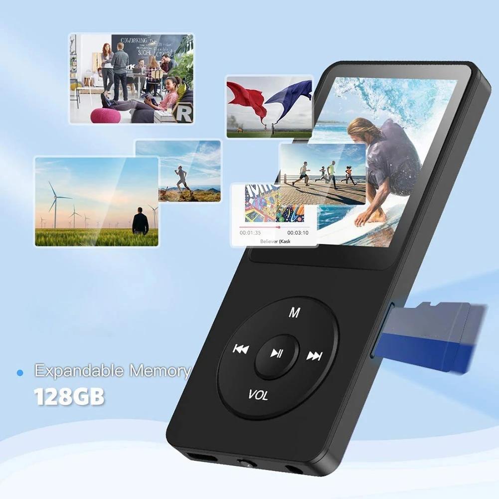 Portable MP3 Player 1.8 Inch Walkmen Type-C Bluetooth 5.4 Compatible E-Books Recording Sports MP4 FM Radio Music Player. 