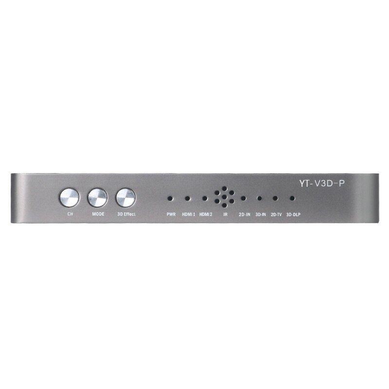HDMI Converter/2D to 3D/Video Converter Left and Right Up and Down Format to 3D Suitable Projection Blu-Ray Film EU Plug-Black. 