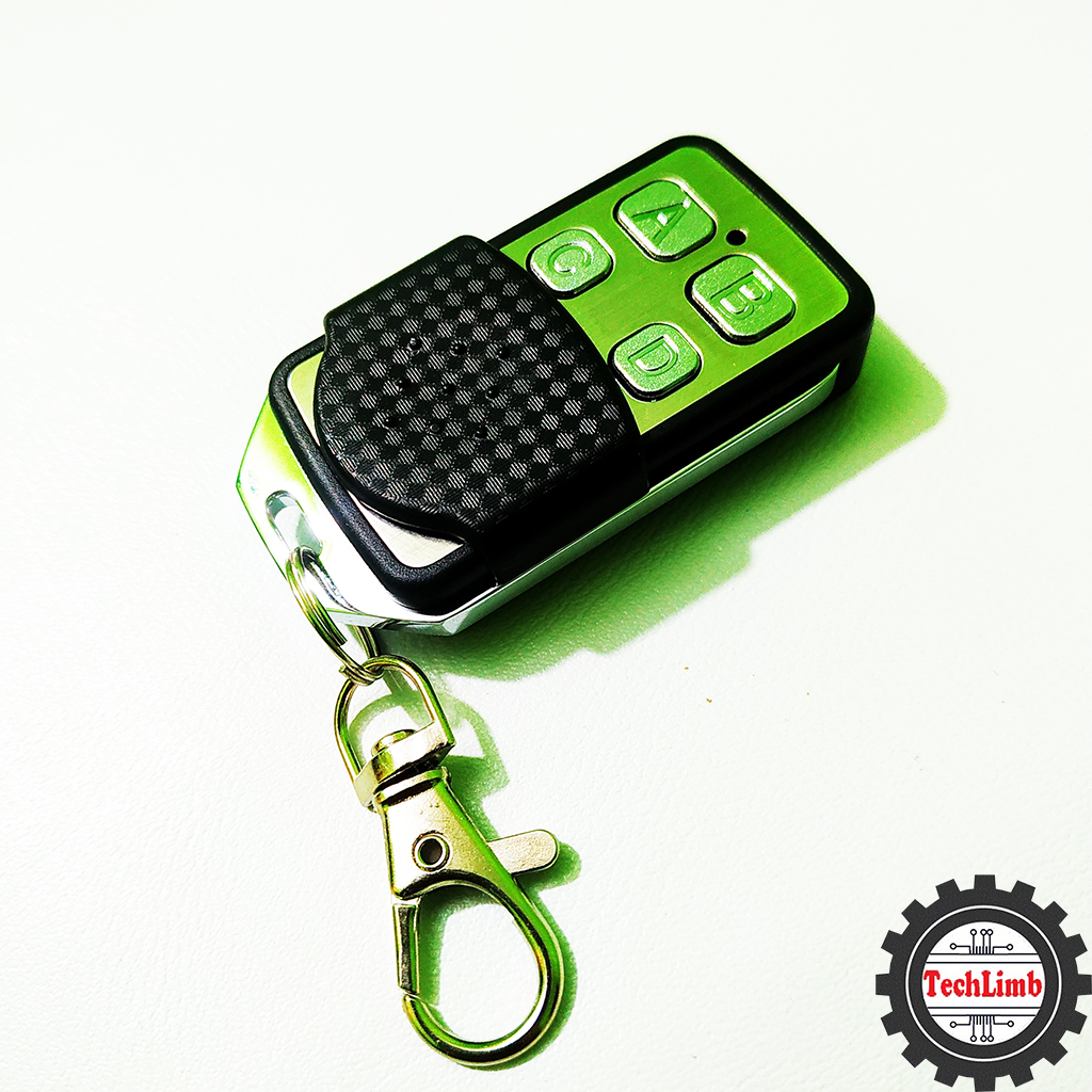 RF Remote 433MHz Wireless Remote Control with 4 Keys - Radio Frequency Control for Home and Appliances - TechLimb. 