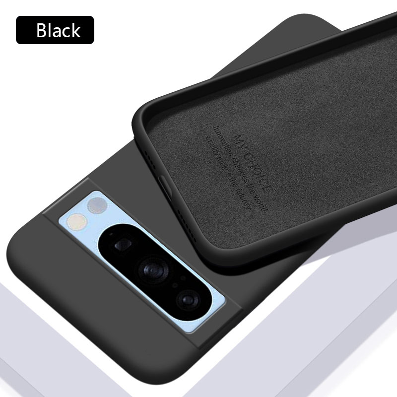 Sroof For Google Pixel 8 Pro Liquid Silicone Macaron Candy Color TPU Falling and shockproof Soft Phone Case Shell Protector Back Cover