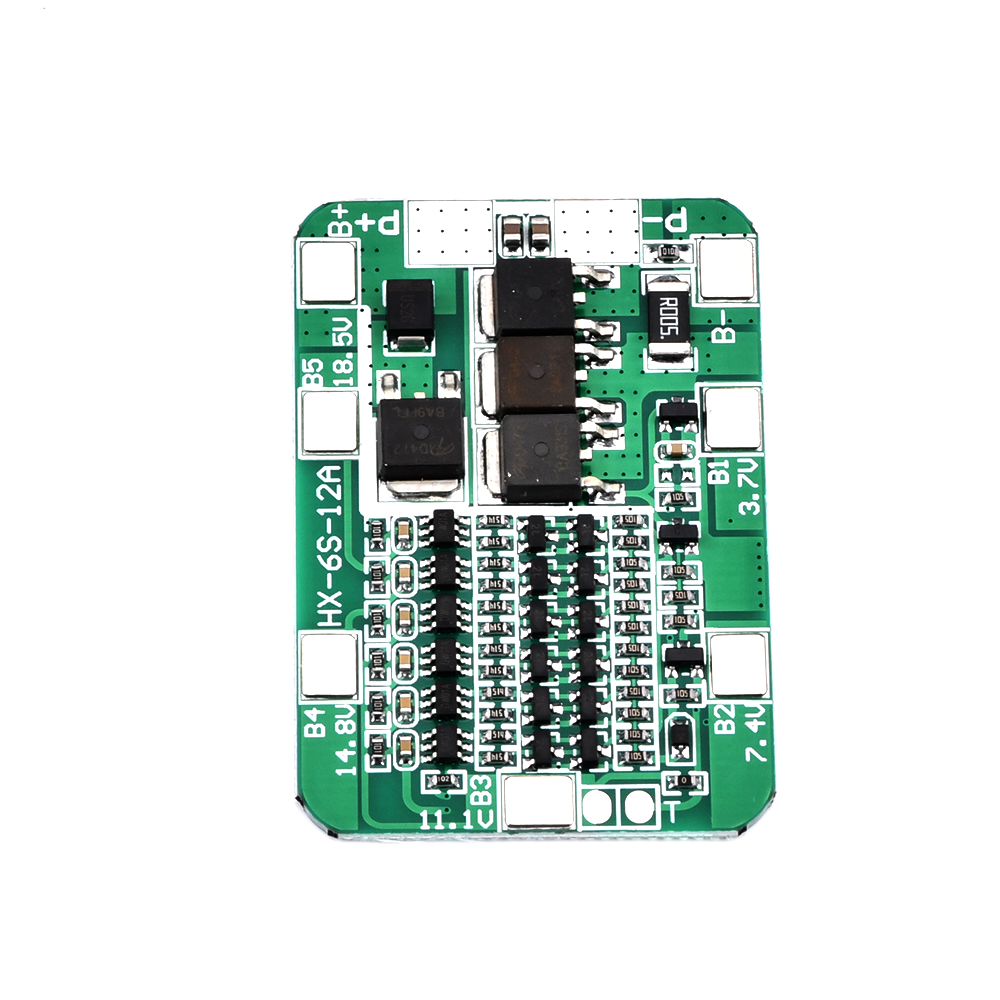 6S 15A 22V PCB BMS Protection Board for 18650 Li-ion Lithium Battery Charger Protection Board For Drill Motor 3.7V Lipo Module. 