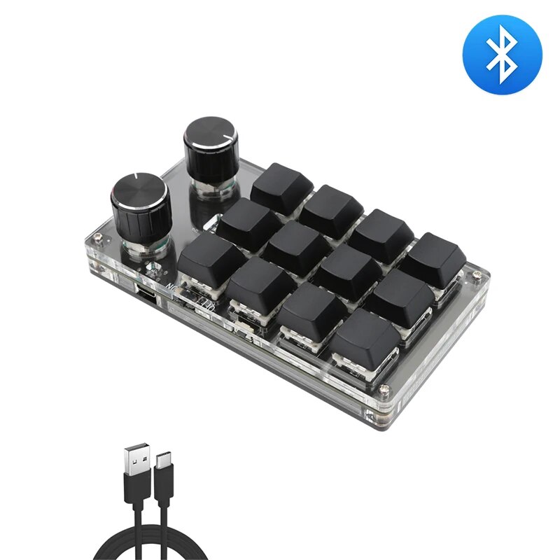 Numpad Bluetooth RGB Keyboard USB Custom Mechanical Keyboard ...