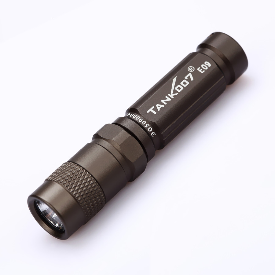 Tank007 E09 Mini Flashlight Portable Outdoor EDC Pocket Light Keychain Torch 3 Modes IPX-8 with AAA Battery For Emergency. 