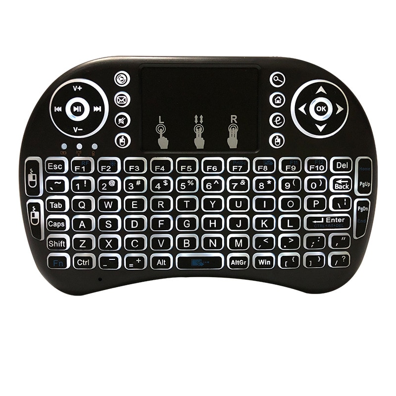 NEW Handheld I8 Mini Wireless Keyboard 2.4Ghz Russian English Language Air Mouse With Touchpad For Laptop Android TV Box PC. 