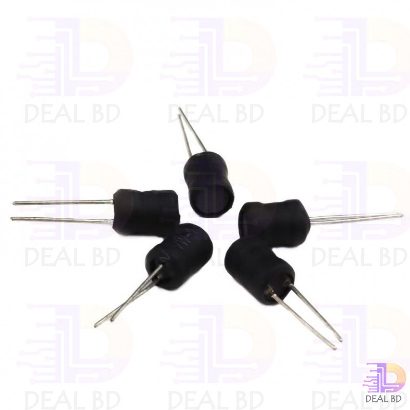 10Pcs- Radial Inductor 33uH Magnetic Core Drum Core Choke Power Inductor Through Hole Lead For P.C.B Board Electronics Projects DIY. 