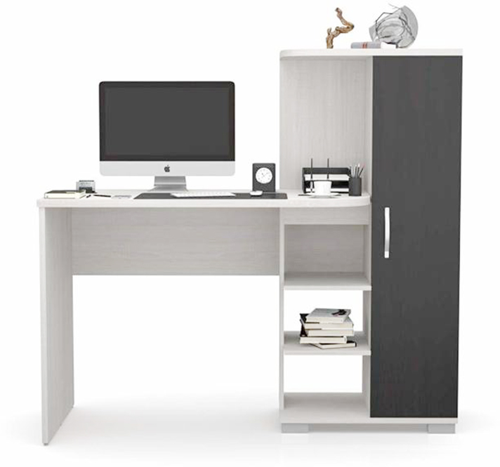 Multipurpose Home Office Work Station Computer Desk/Study Writing Desk with Storage Shelf & Locker Cabinet, Industrial Modern Laptop Table/Modern Reading Table 50/48. 