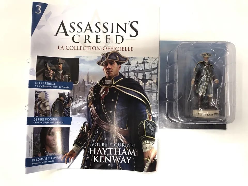 Assassin's Creed Edward Haytham Connor Hunter 3D Statue Model Action Figures Toy. 