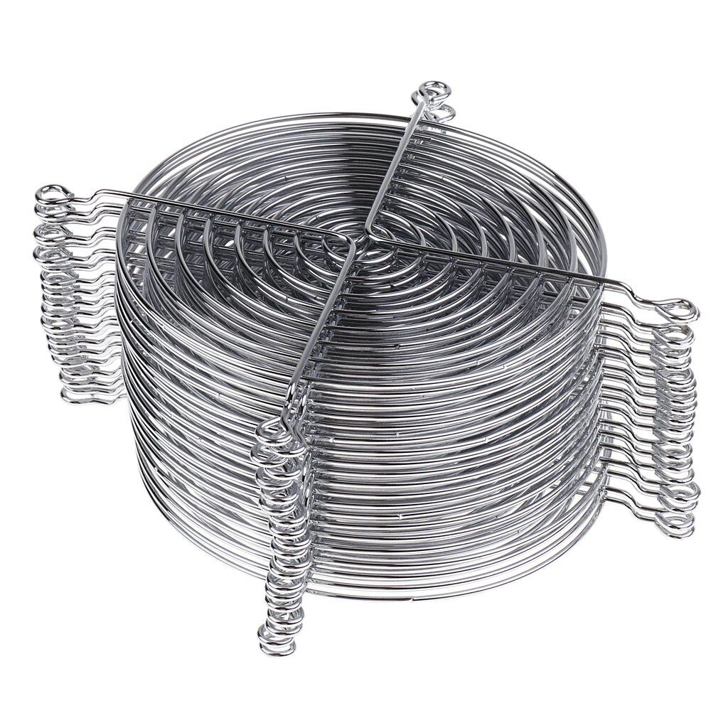 20Pcs Iron Net Fan Cover CPU Fan Grill Computer Cooling Fans 12cm Protector. 