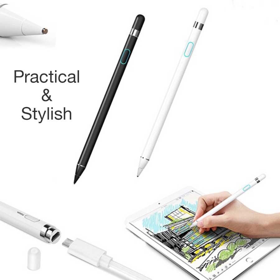 WIWU Picasso Active Stylus P339 Universal Capacitive Touch Screen Stylus Pen for iOS & Android- white. 