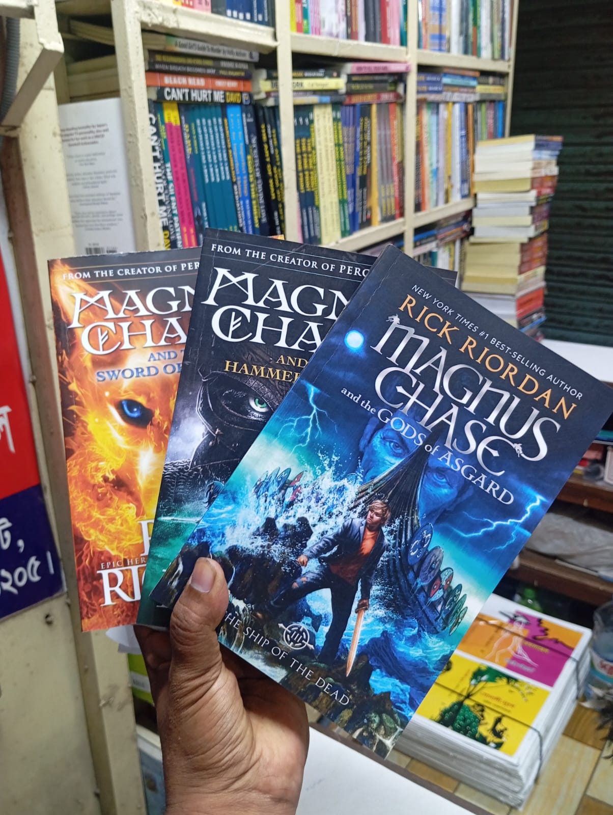 The Magnus Chase and the Gods of Asgard Series Books-1,2,3 (3 Book Set)