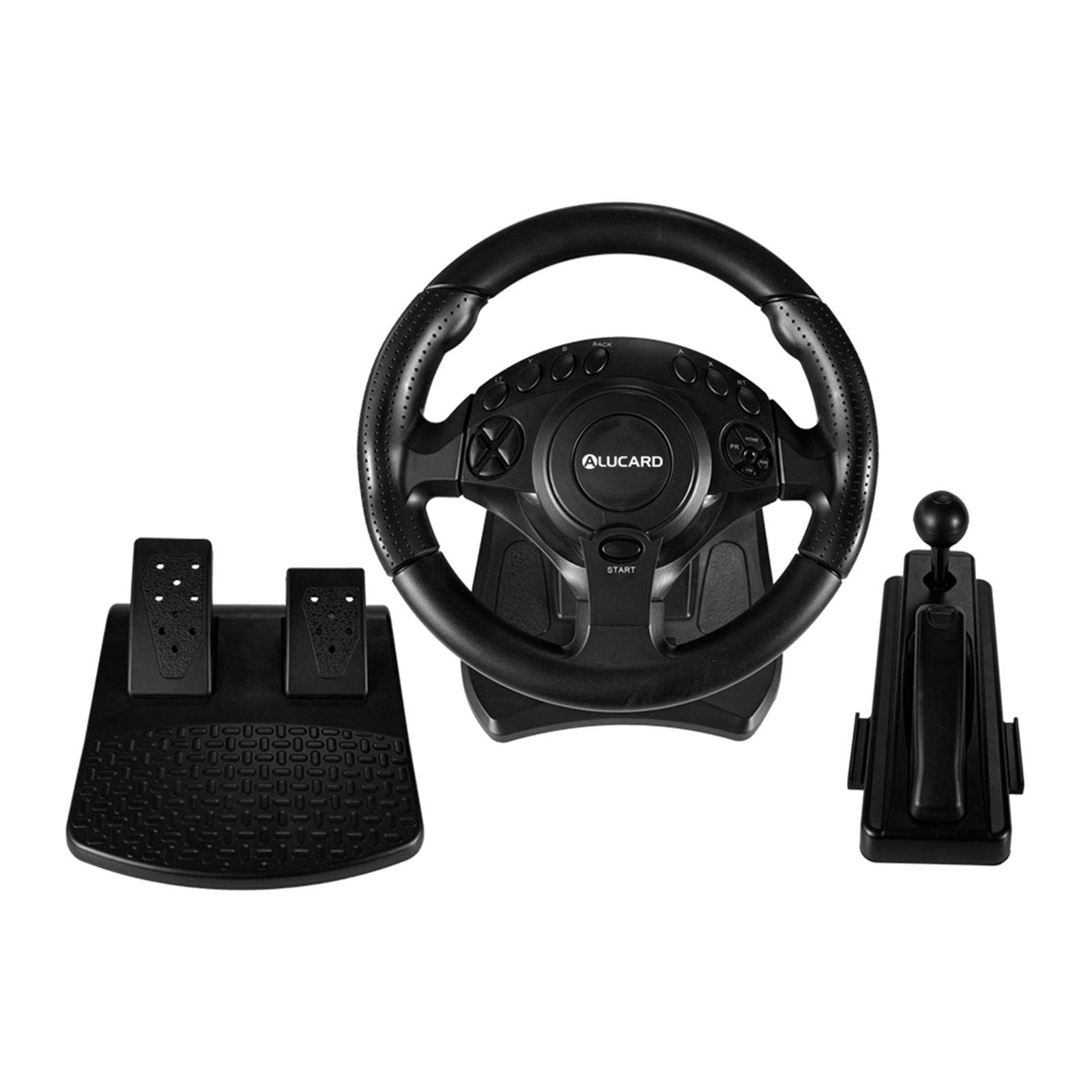 Car Racing Gaming Steering Wheel Pedals Gear Shifter for Xbox One