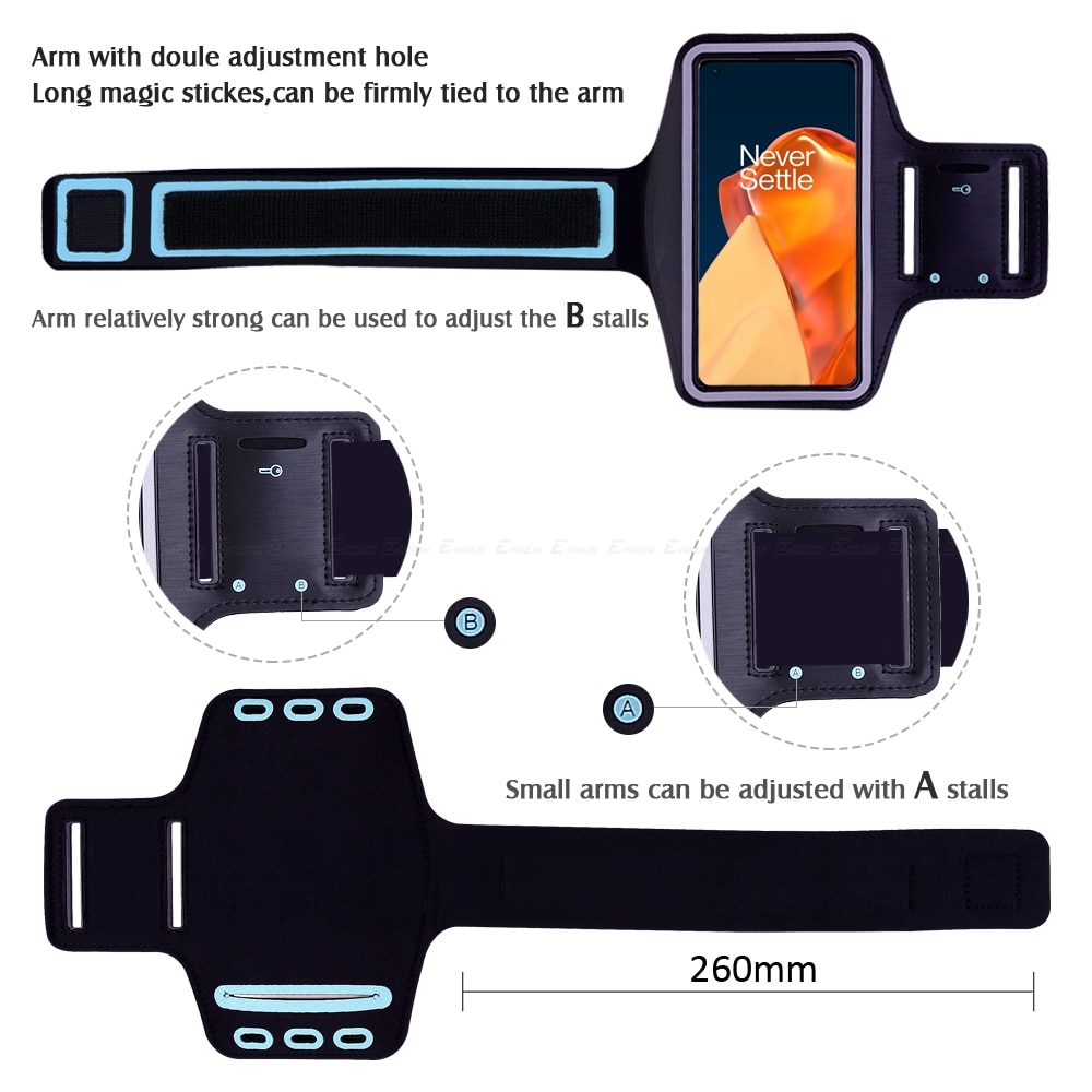 【Homesickneisi】【2023】 Waterproof Running Sport Gym Arm Band For OnePlus Ace 2 11 11R 10T 10 10R 9 9R 9RT 8T 8 7 Pro 7T 6T 6 5T 5 3T 3 Phone Case Cover. 