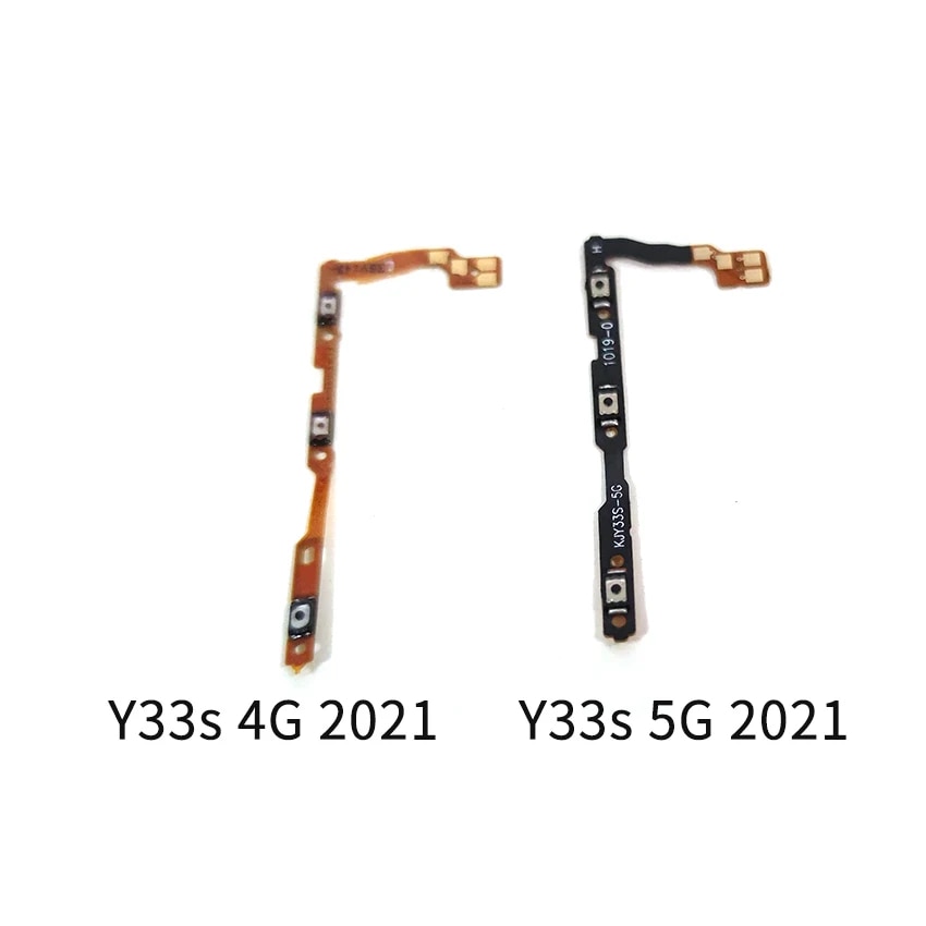 For Vivo Y20 Y20s Y21 Y21s Y33s Y15s Y15a Power Volume Button Flex Cable Side Key Switch ON OFF Control Button Repair Parts. 