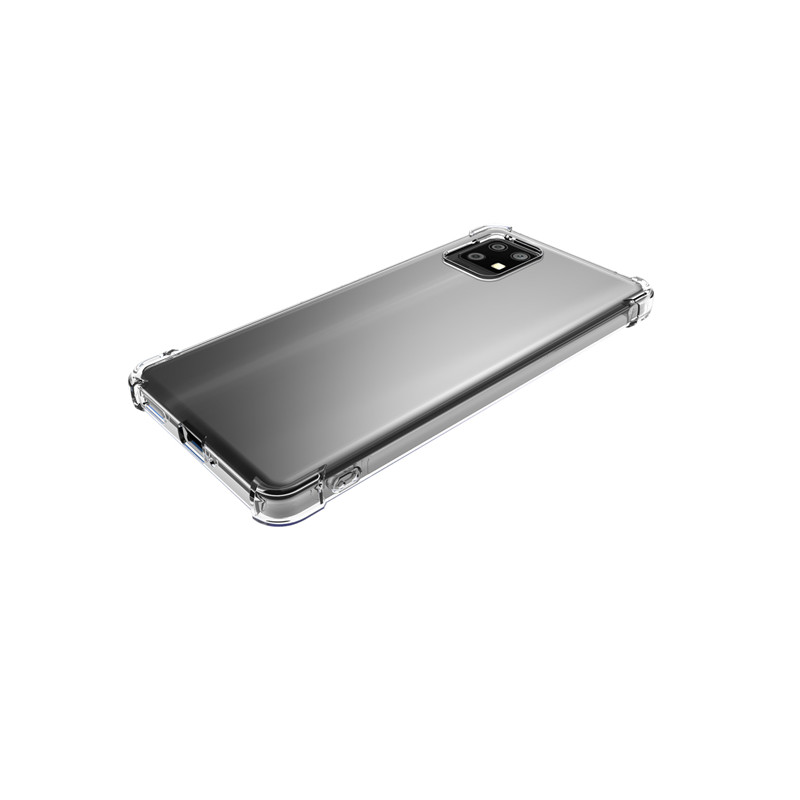 For Sharp Aquos Zero 6 mobile phone case transparent all-inclusive TPU four-corner anti-fall silicone protective cover soft. 