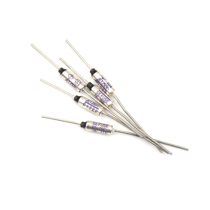 5pcs SF76E Sefuse Cutoffs NEC Thermal Fuse 77°C 77 Celsius Degree 10A 250V. 