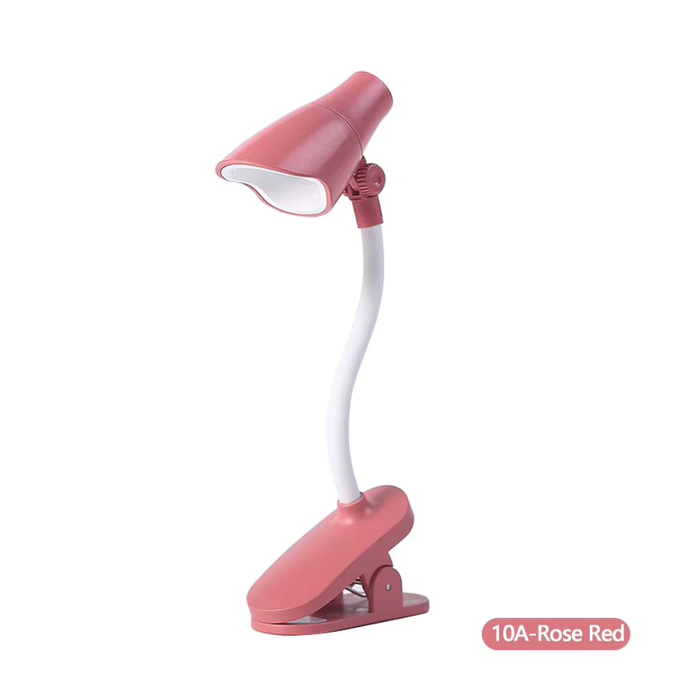 1 pcs Mini Table Light LED Battery Operated Reading Desktop Book Clip Light Adjustable Portable Desk Night Lamp. 