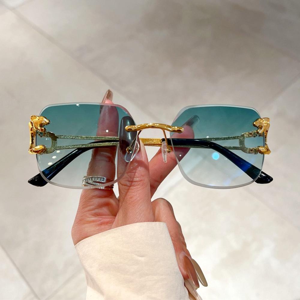 2024 Punk Rimless Sunglasses - Trendy Vintage UV400 Eyewear