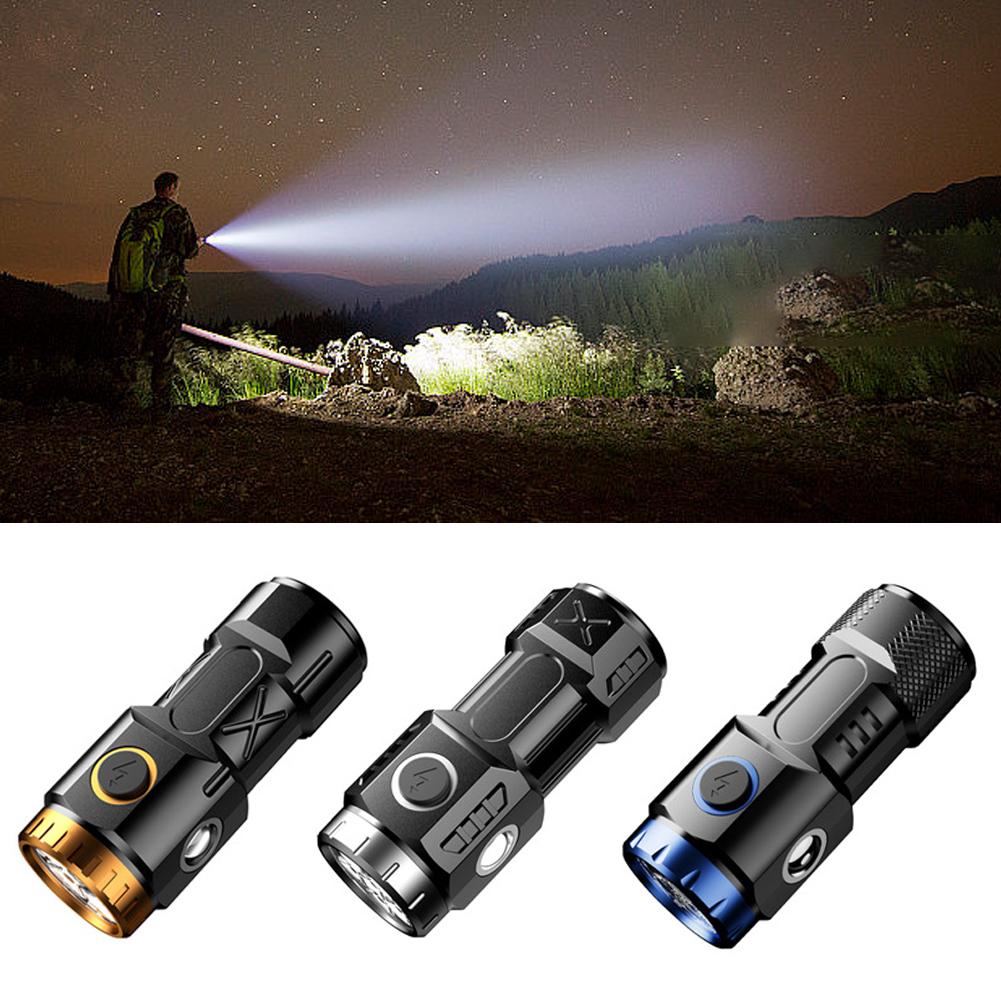 Portable LED Flashlight Mini Waterproof,Ultra-Bright,Rechargeable,Multiple Modes Tool For Outdoor Adventure/tough Condition Y9G7. 