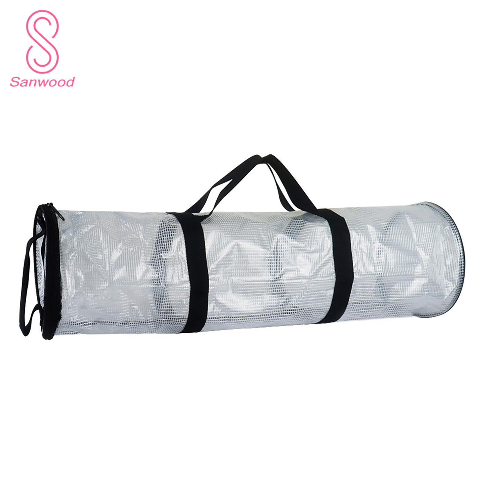 Waterproof Storage Bag Transparent Zipper Christmas Wrapping Paper Storage Bag with Handle Waterproof Xmas Gift Wrap Organizer Organizer Bag