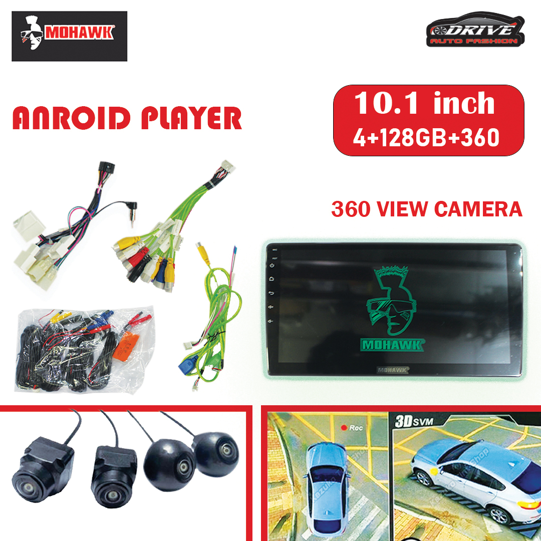 MOHAWK (MALAYSIA) CAR ANDROID PLAYER WITH 360 CAMERA,ANDROID CAR STEREO, ANDROID CAR PLAYER  Stereo car android player 10 INC. 
