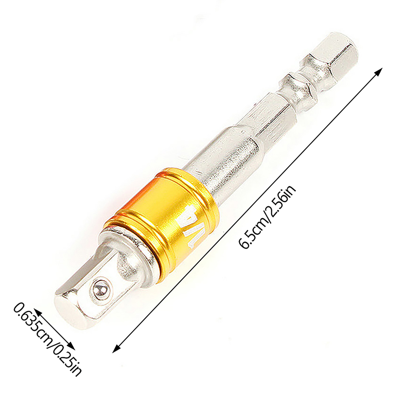 Impact Grade Socket Adapter Extension Connecting Rod Turns Power Drill High Speed Nut Driver 1/4 3/8 1/2 For Hexagonal Wrench