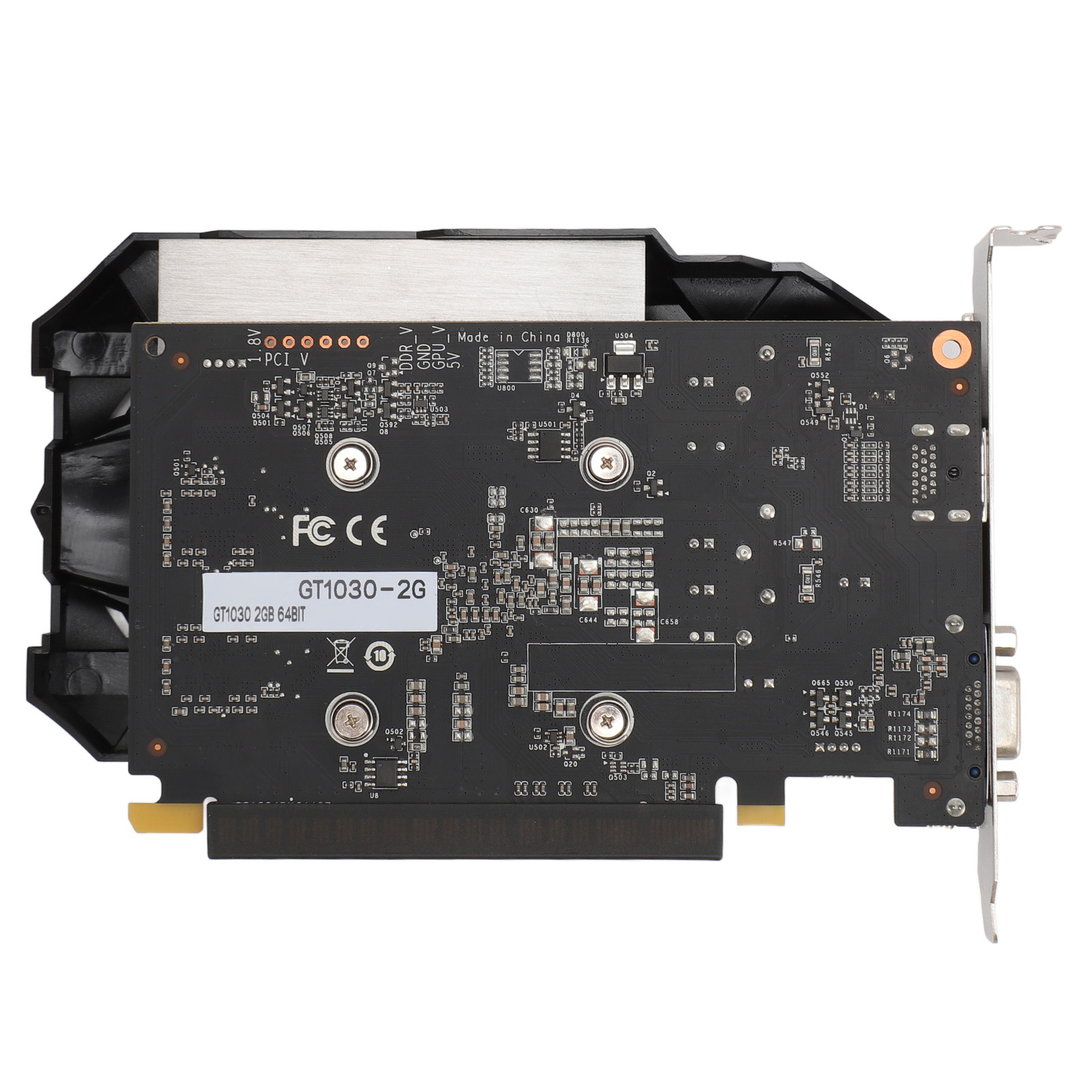 GT1030 2GD5 Graphics Card VGA Support DirectX 12 Graphics Card PCI Express 2.0 16X Easy To Install HD Multimedia Interface for Desktop. 
