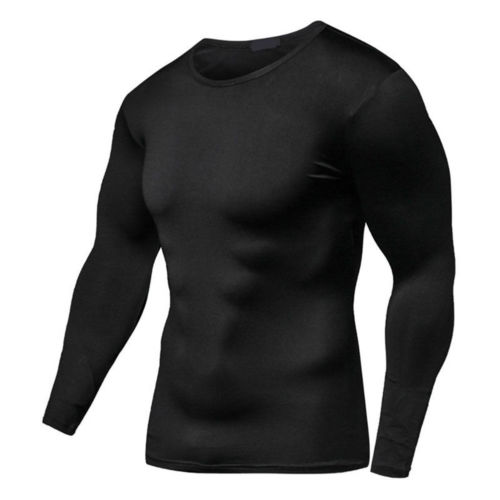 black skin tight t shirt