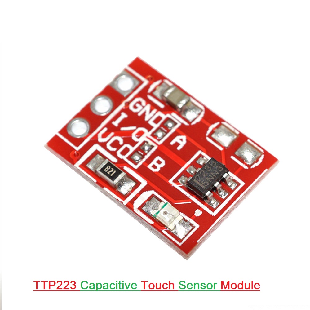 RED TTP223 TTP-223 Capacitive Touch Switch Capacitive Touch Sensor Module DC 2V 5.5V Low Power Consumption Touch Sensor Switches Module. 