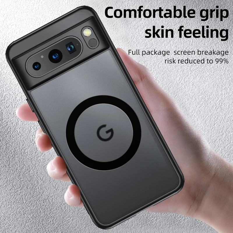 For Google Pixel 8 7 Pro Case Airbags Shockproof Magnetic Wireless Charging Case Shell for Google Pixel8 7 Pro Protection Cover. 