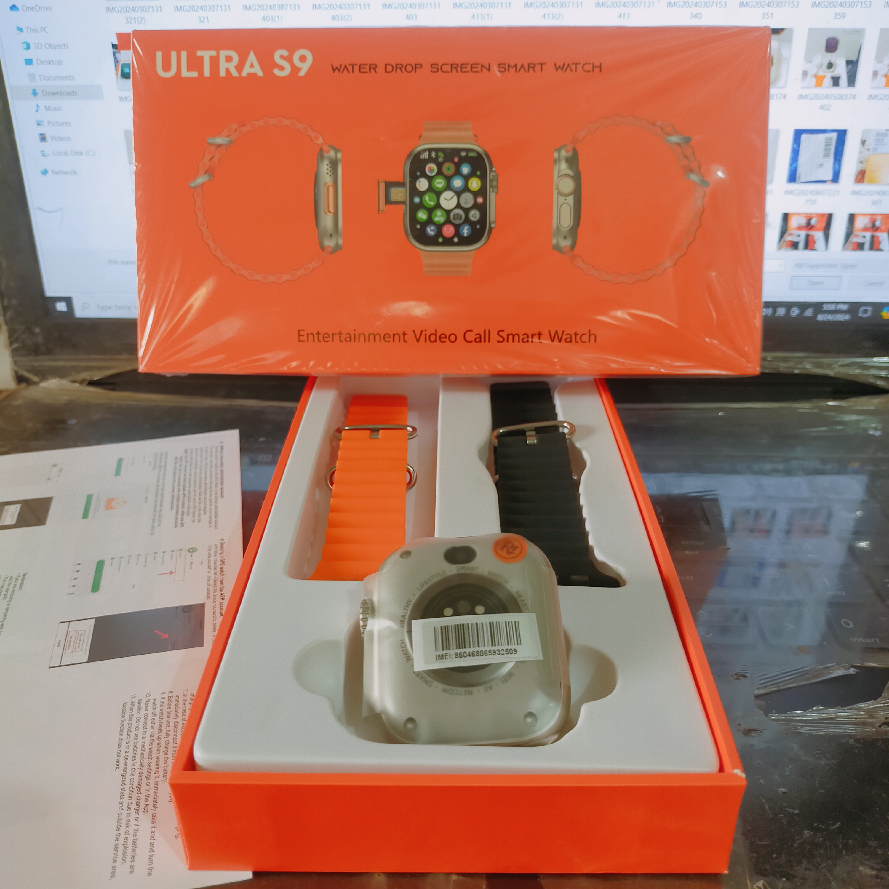 S9 Ultra S9 5G Smart Watch RAM 4GB ROM 64GB Android 9 1000mAh Battery  2.08 inch Waterdrop Display Dual Camera Calling Feature Google Plook Messenaystore Youtube Facebger Tiktok IMO Wifi Smartwatch for Men and Women. 
