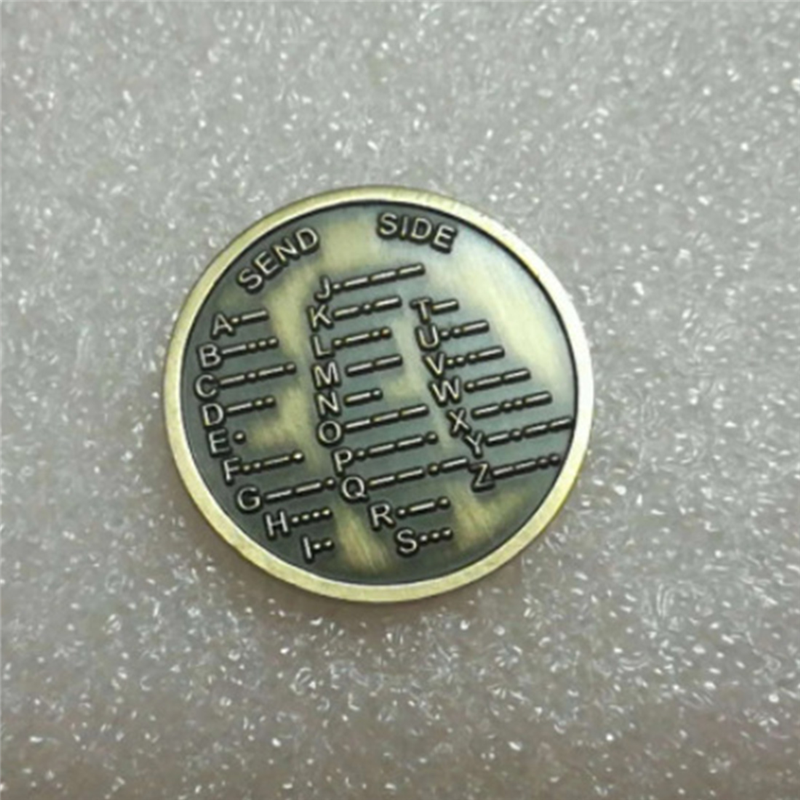 CW Morse Code Commemorative Coins CW Training Coin Morse Code Training Coin for Novice Radio Enthusiasts. 