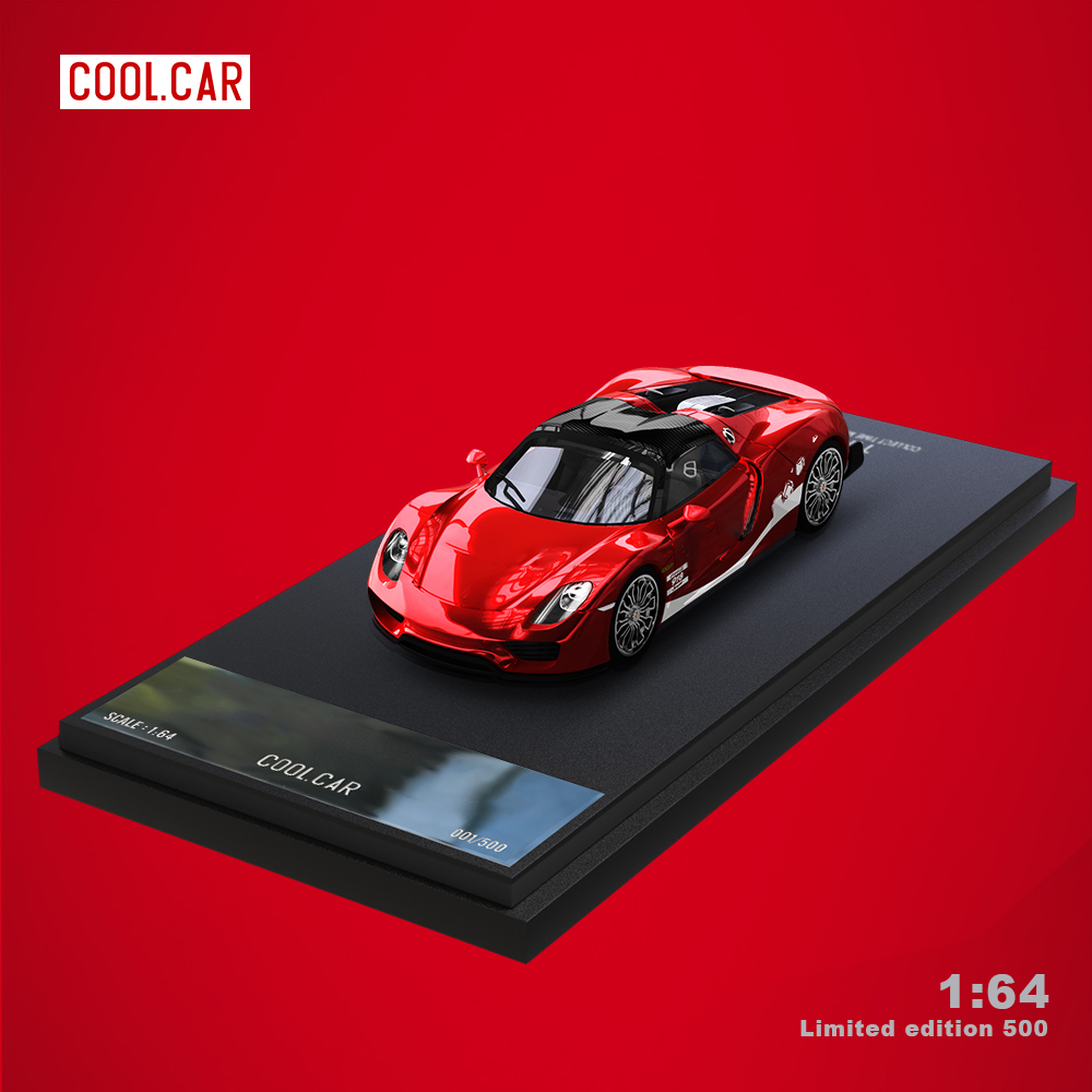 Time Micro 1:64 Red Painting Diecast Model Car,Alloy Car Model for Display Collection. 