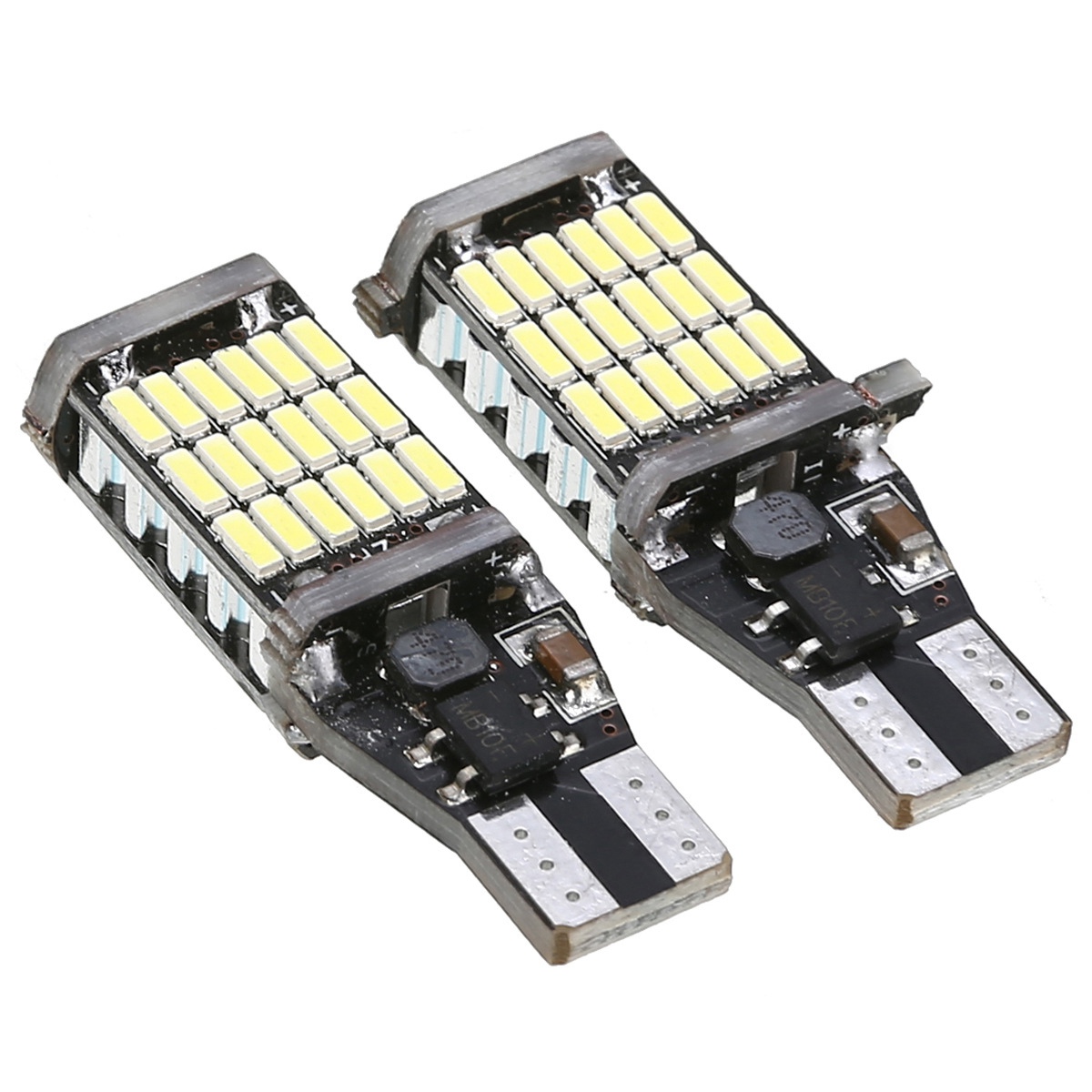 2x 7443, T20 LED Bulbs Amber Yellow 900 Lumens Turn Signals Light & 2Pcs T15 W16W LED Backup Light Bulb 920 921 912. 