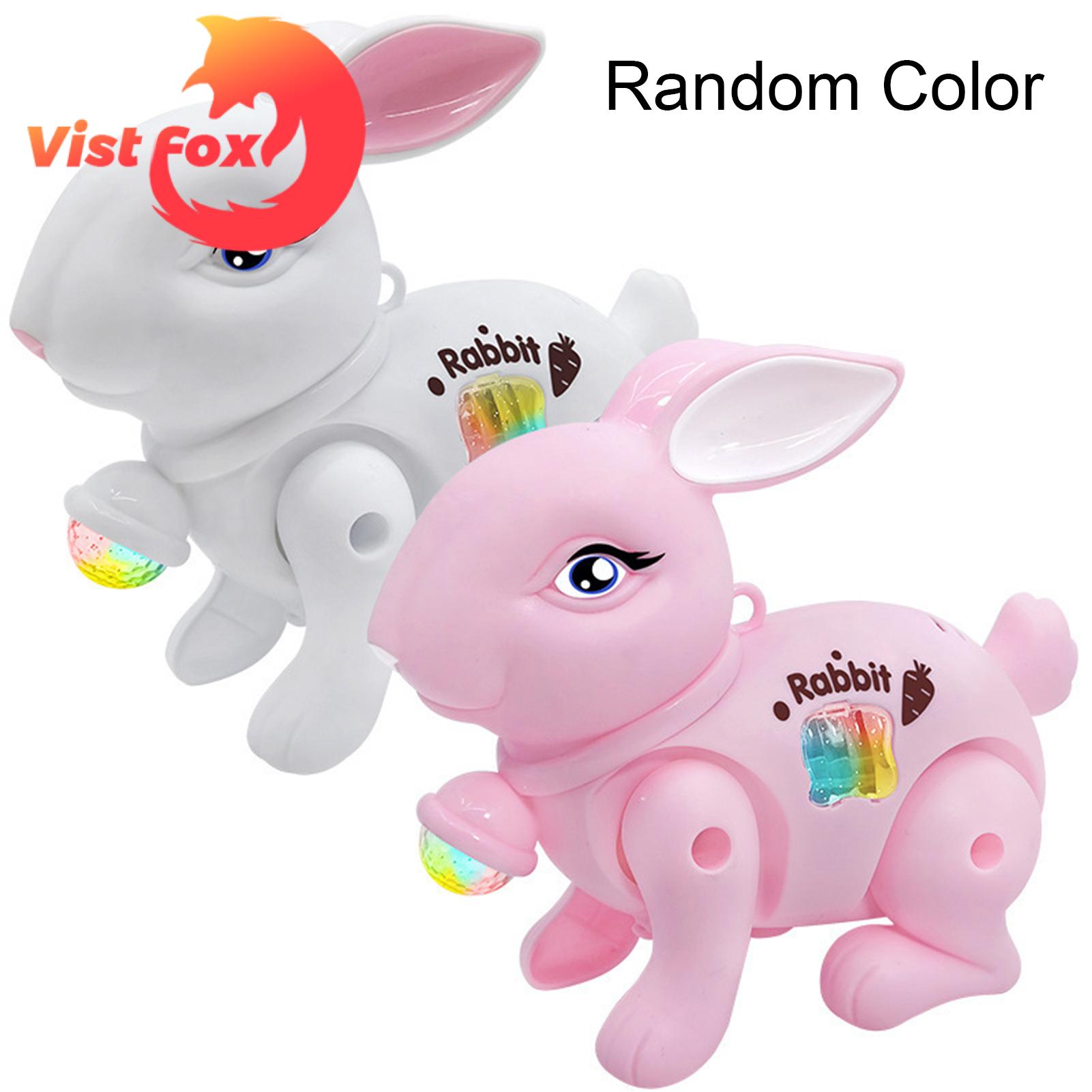 Vist Fox Bunny Toy Luminescent Cartoon Electronic Walking Rabbit Toy. 