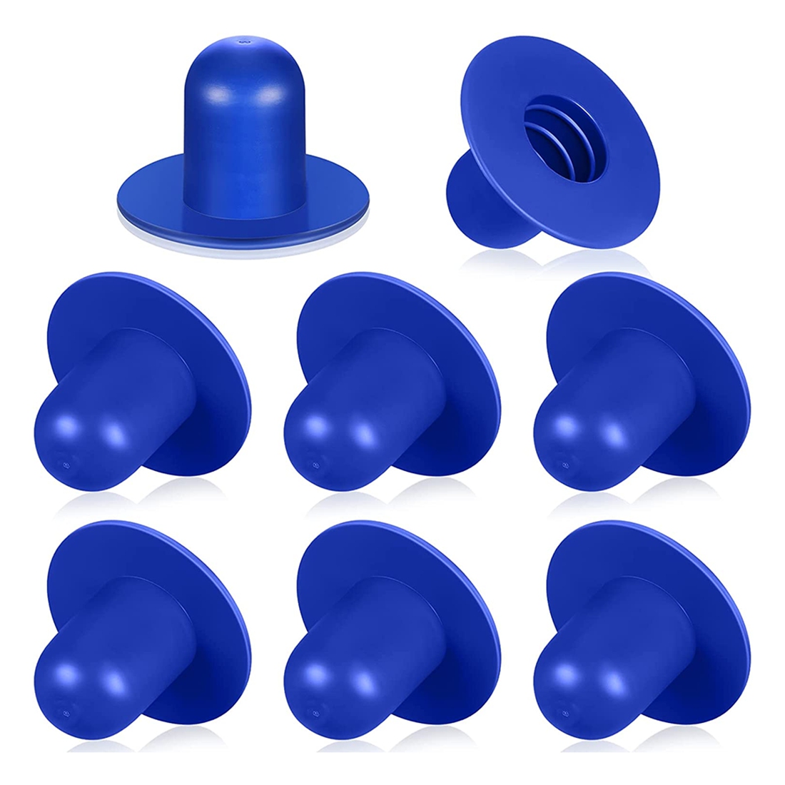 8 Pcs Ground Swimming Pool Pump Hole Stopper Pool Accessories,Black