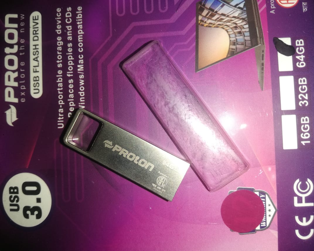 Proton Explore the New pendrive Usb Flash Drive 64GB ( 3.0 ) Brand Code:873475 High Speed Data transfer,. 