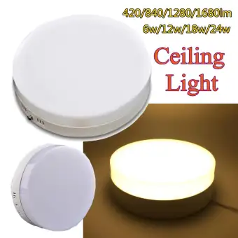 Round Warm White Led Ceiling Mounted Bathroom Lights Thin Aisle