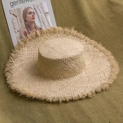 Women Hand Made Raffia Straw Hat