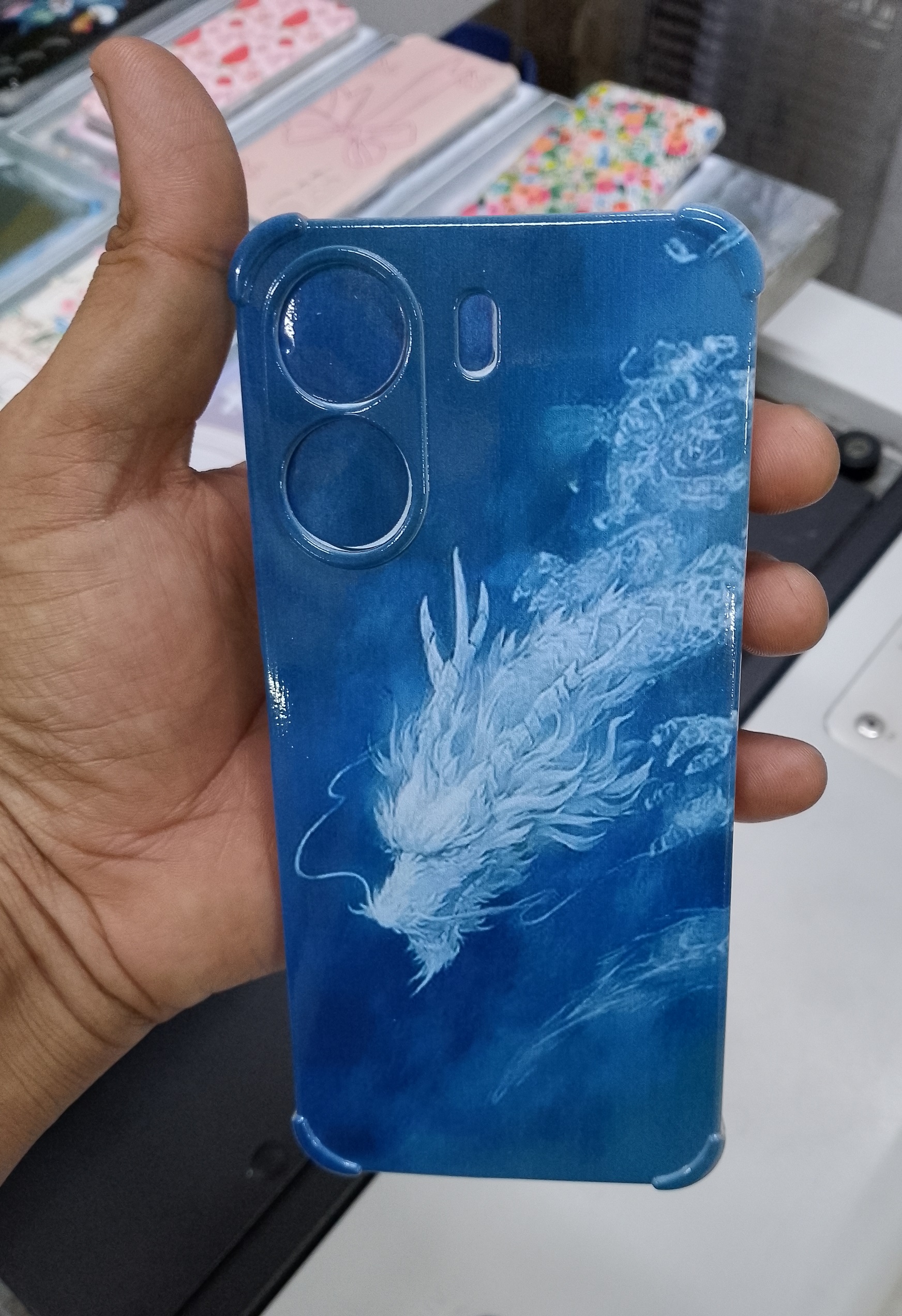 কাস্টমাইজ মোবাইল ব্যাক কভার  (Back Case Cover For Smartphone). 