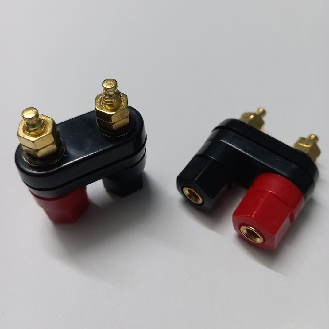 M5 Dual Binding Post Terminals M5 Thread Power Amplifier Speaker Connector 2-Way Banana Plug Jack Socket Red Black Audio Amplifiers 4mm Banana Plug Terminal Electrical Circuitry & Parts. 