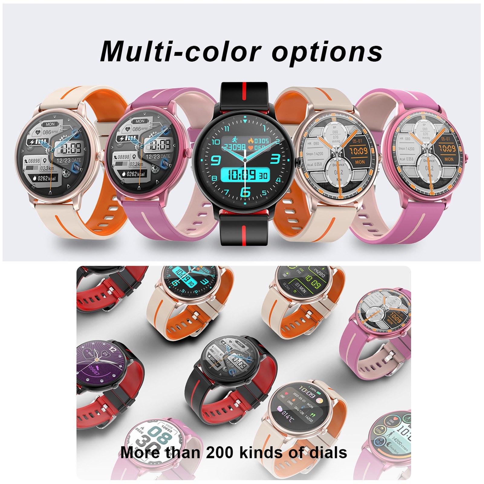 G98 Smart Watch: 1.43-inch Full Touch Screen, Health Monitoring, Exercise Records, for Android & iOS. 
