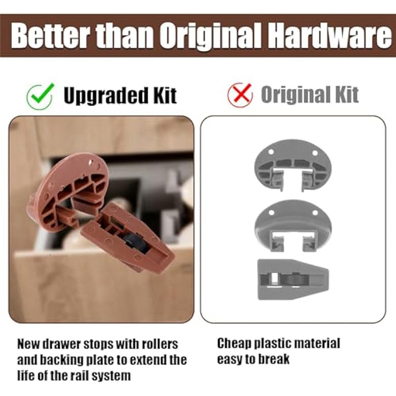 Drawer Slides Guides for Center Mount Drawer Dresser Drawer Replacement Accessories. 
