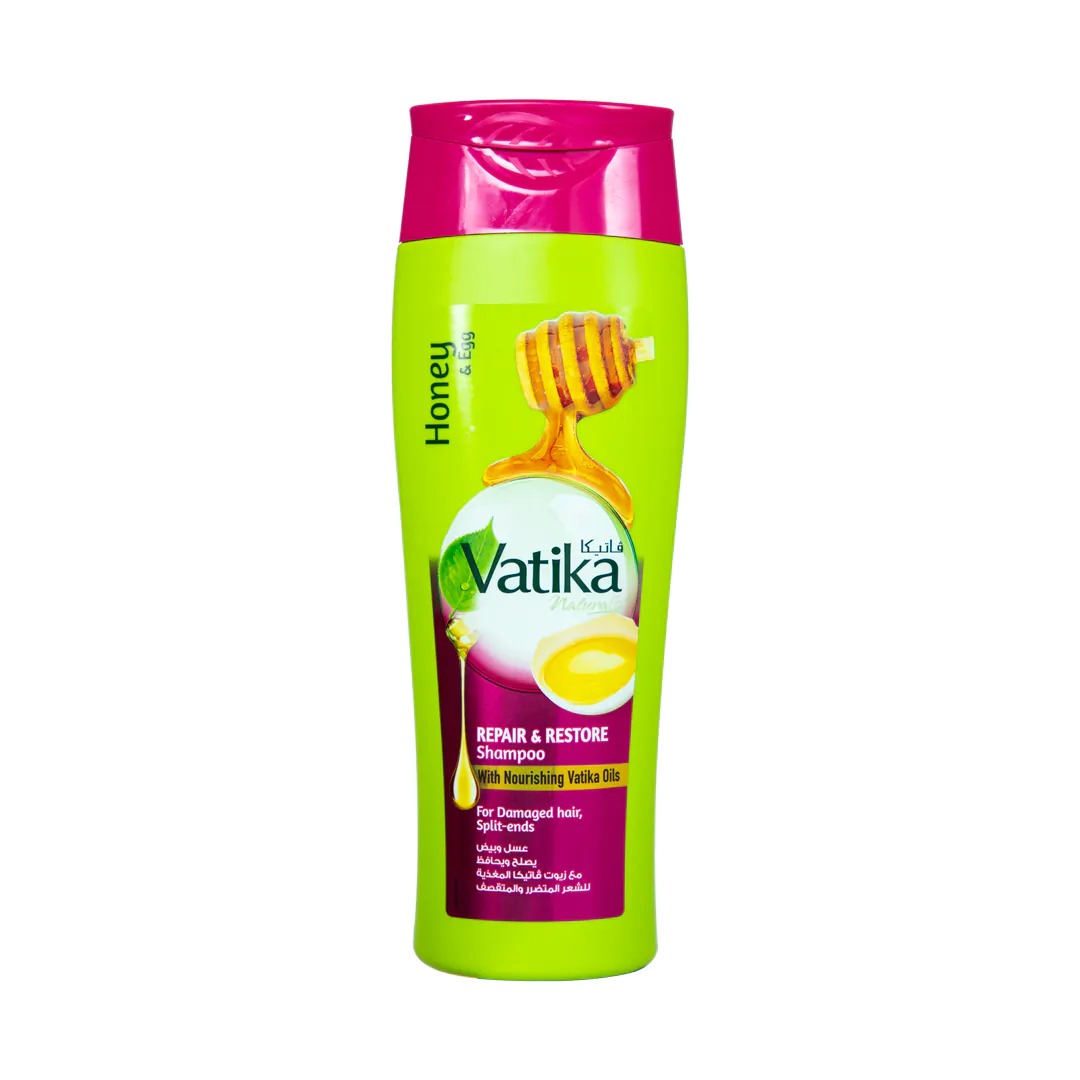 International UAE product Hair care Va tika Shampoo Repair & Restore -Honey & Egg- used for male/ female - 400 ml