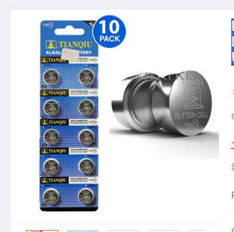 R44, A76, LR44, A76, AG13, G13, LR1154, L1154 Alkaline Button Cell Coin TIANQIU Battery Use For Calculators, Thermometers, Electronics