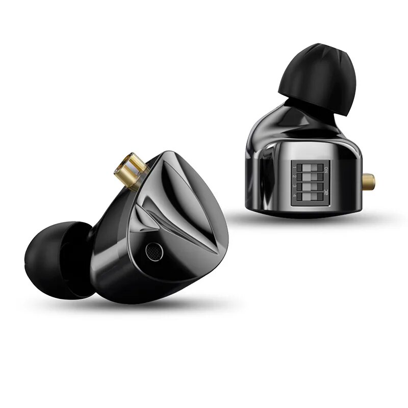 KZ D-Fi 4-Level In Ear Monitor HiFi Earphone customizableTuning Switch Headphone Zobel network circuit design Headset