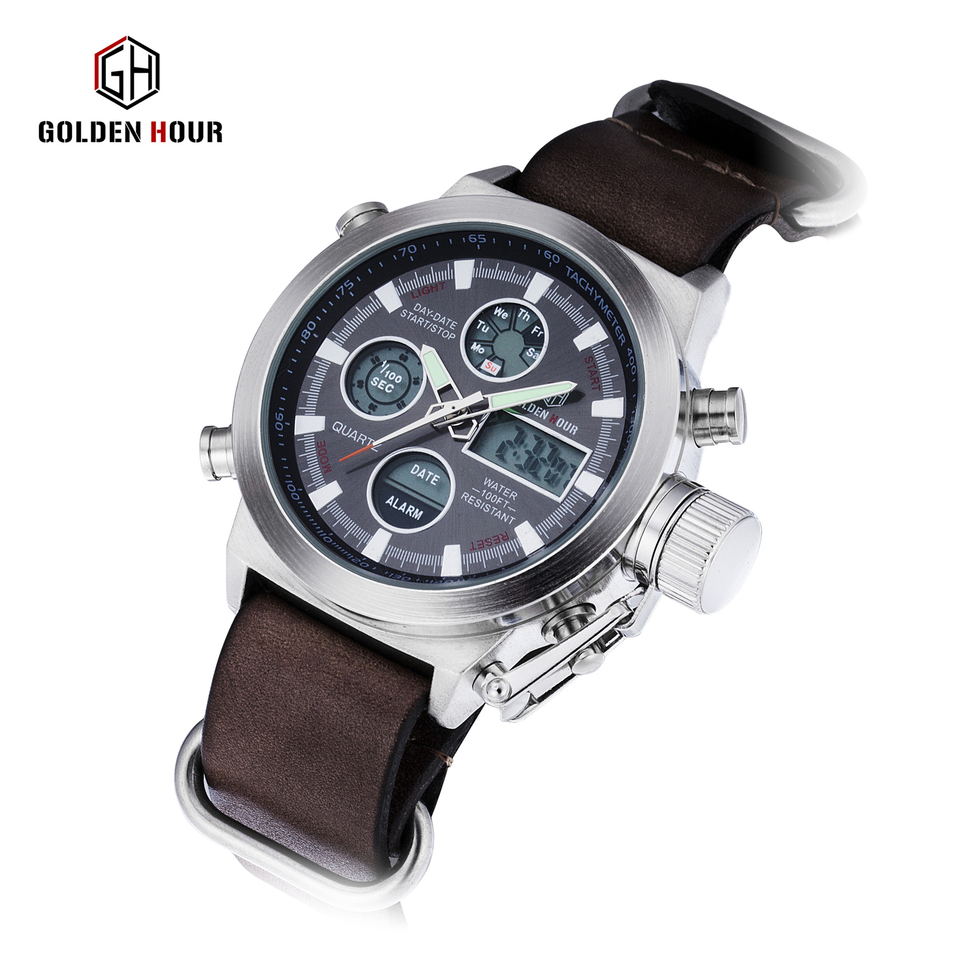 Aliexpress direct selling foreign trade AliExpress hot men's mechanical watches custom creative belt. 