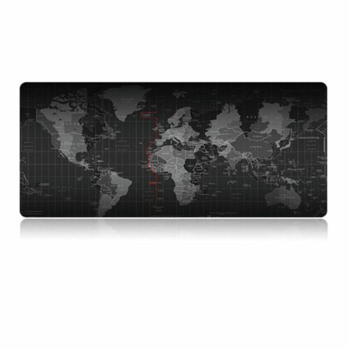 Office Mouse Pad - World Map- Gaming Big Size 35/16inh. 